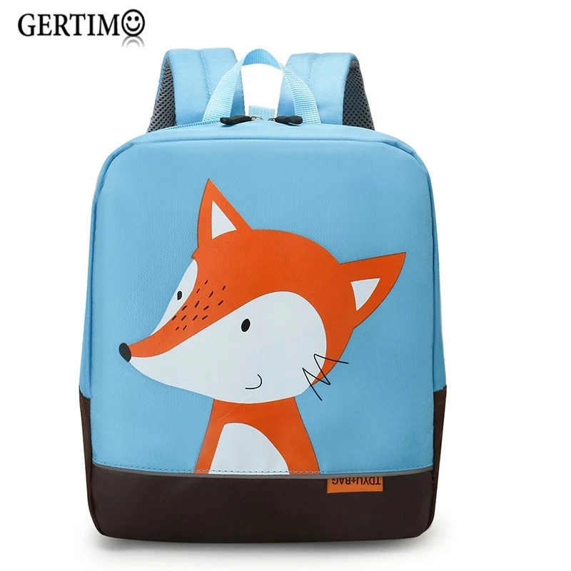 Kids kawaii Anime Cartoon Lion Fox Dog School Bags For Girls Boys Kindergarten Primary School backpack Rucksack;Mochila Infantil