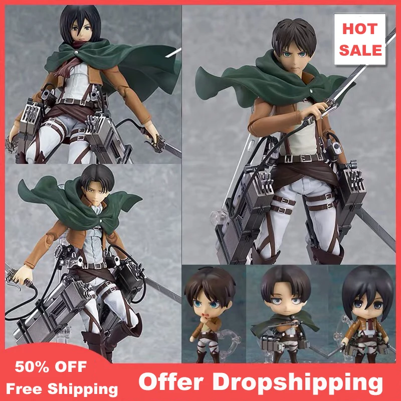 417 Attack On Titan Anime Figure Action Figure Cleaning Ver. Figurine