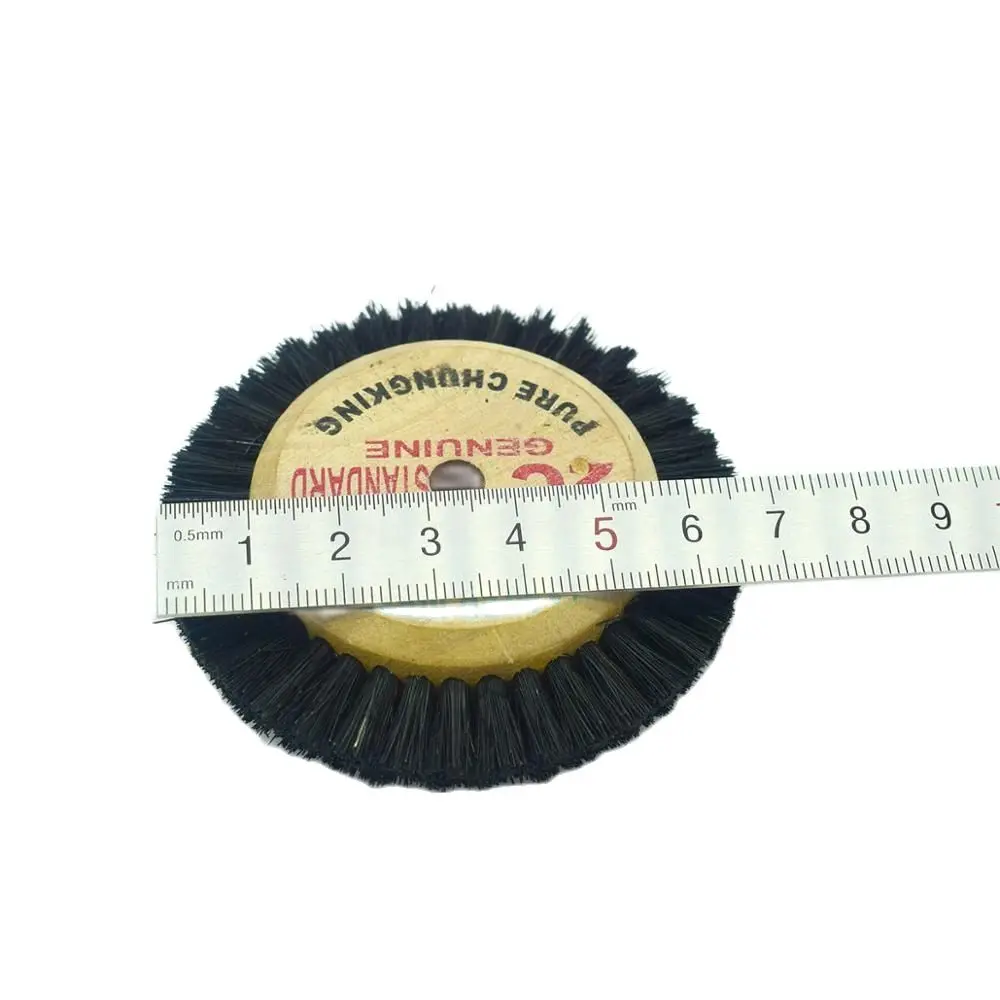 10pcs 나무 허브 로타리 휠 2C Bristle Brush for Jewelry 치과 청소 연마