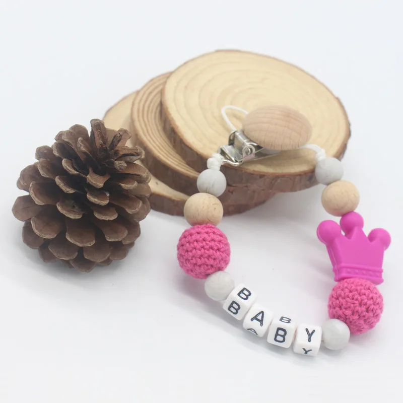 2020 New Baby Supplies Pacifier Chain Silicone Personalised Pacifier Chain for Baby Infant Toys Baby Pacifier Clips BPA Free