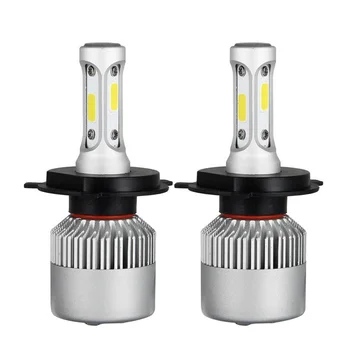 

2Pcs Car LED Headlight Bulbs Kit H1 H4 H7 H11 9006 HB4 9005 HB3 Each Pair 72W 7600lm COB LED Fog Lamp Bulbs for Universal cars