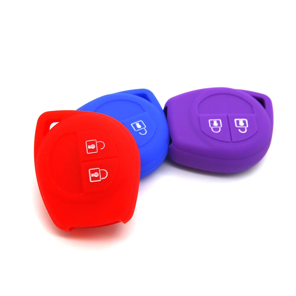 Автомобильные аксессуары 2 кнопки силикагель авто чехол держатель для ключа