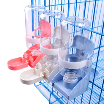 

500ML Pet Parrots Birds Drinker Pigeon Rabbit Drinking Water Feeder Bowl Cat Dog Cage Hanging Water Dispenser Device Pet Product