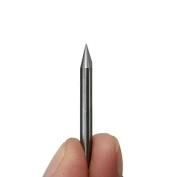 

10x 3.175mm Carbide Flat Bottom CNC Engraving Drill Bit 60-Degree 0.1mm V-shaped Marking Starting Holes Tool