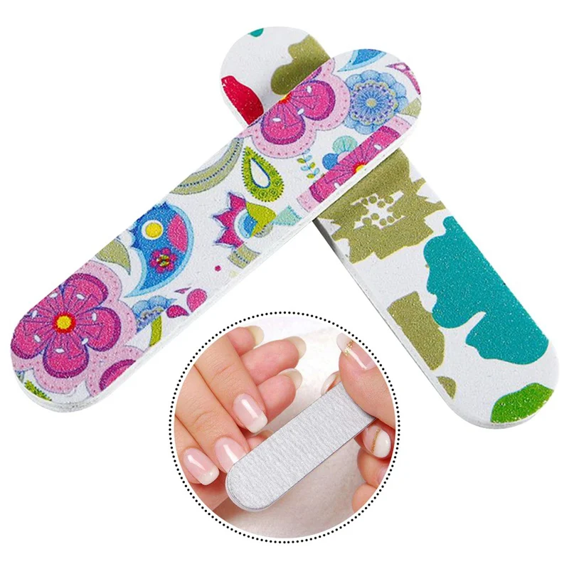 

1 Pcs Mini Nail Files Colorful Wooden Nail Polish Sanding Buffer Pedicure Manicure DIY Nail Tools Color Random