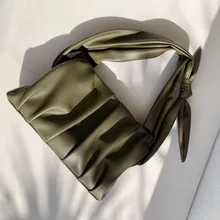 Женская новая мода корова натуральная кожа мягкая плиссированная пельмень Вечерняя Сумочка мессенджер облака плечевой ремень Сумочка с бантом