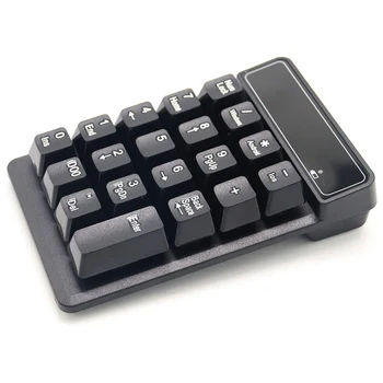 

Wireless Keypad, Portable Bluetooth Mini Financial Accounting 19 Keys Number Pad Keyboard for Laptop Desktop Computer PC