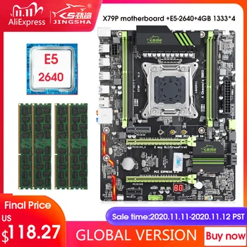 

JINGSHA X79 motherboard set with Xeon E5 2640 4pcs 4GB 1333MHz DDR3 ECC REG 16GB memory ATX USB3.0 SATA3 PCI-E NVME M.2 SSD