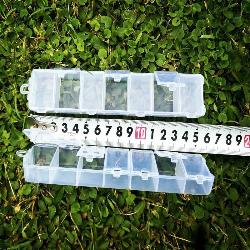 2 шт прозрачные прямоугольные 7 сетки ящики для хранения для кнопок бусины медицинские контейнеры чехол A059