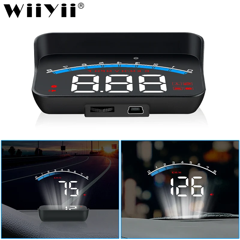 Автомобильный дисплей на лобовое стекло WiiYii HUD M6S автомобильная электроника км/ч