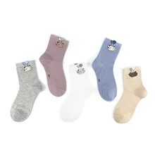 Autumn Winter New Style Comfortable Cotton Combing Wholesale Women  Cute Cartoon Socks