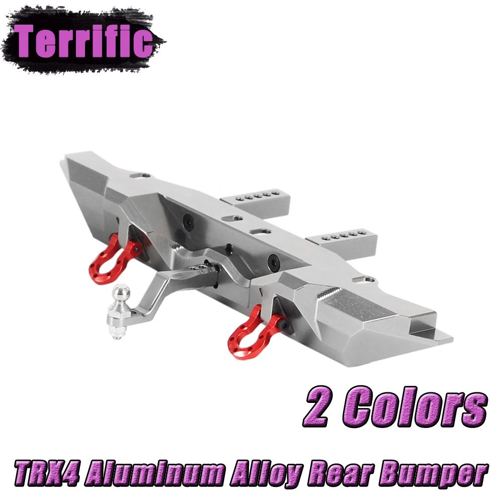 Задний бампер из алюминиевого сплава с прицепом для 1/10 RC Crawler Car Traxxas TRX4 Defender Bronco