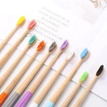 1 шт. бамбуковая зубная щетка веганская мягкая биоразлагаемая эко средняя Стоматологическая натуральная щетка гигиена полости рта деревянная ручка инструменты для ухода