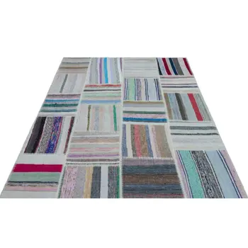 

Handmade Multicolor Vintage Patchwork Rug Area Rug 160x230 Cm-5'3''X7'7''