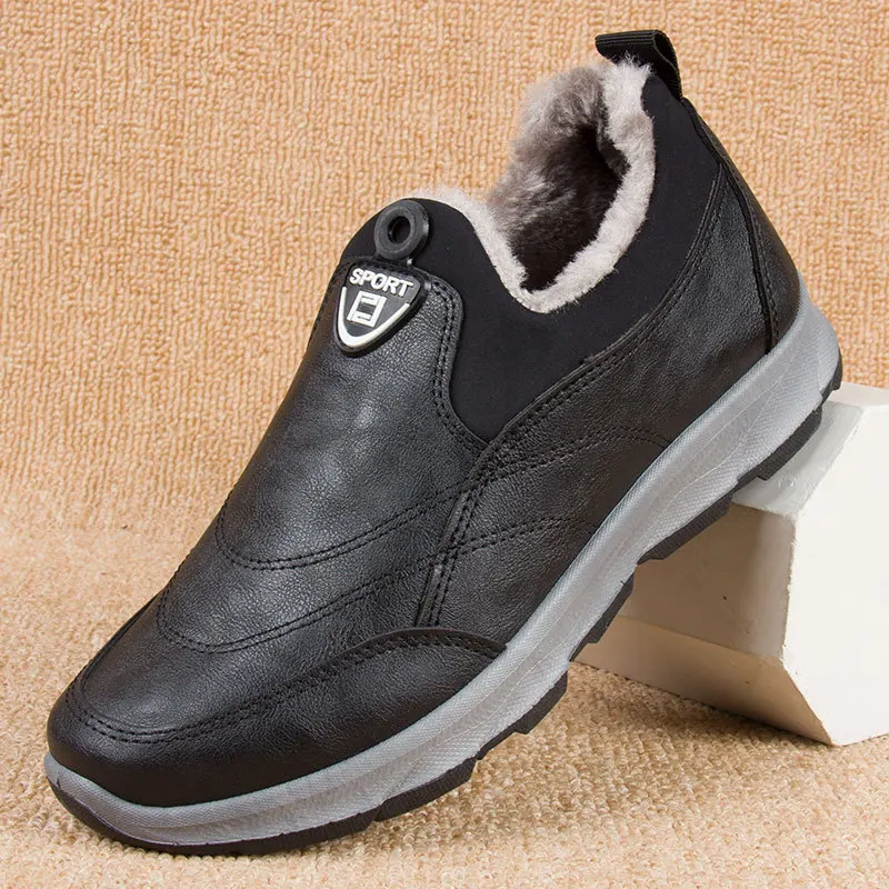 New Men Boots Winter Shoes Warm Snow Ankle Botas Hombre Outdoor Walking Mans Footwear Winter Boots Shoes Men 39 s sneakers