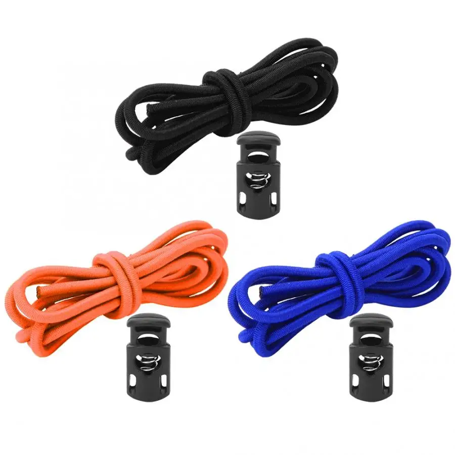 2pcs Adjustable Swim Goggles Strap Elastic Strap Bungee Shock Rope & Cord Lock Stopper for Swim Googles/ Dive Mask