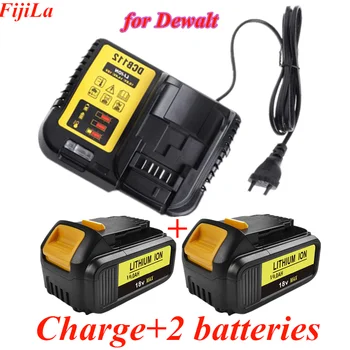

18V 10.0Ah MAX XR Battery power tool Replacement for DeWalt DCB184 DCB181 DCB182 DCB200 18V Battery+Li-Ion Battery Charger