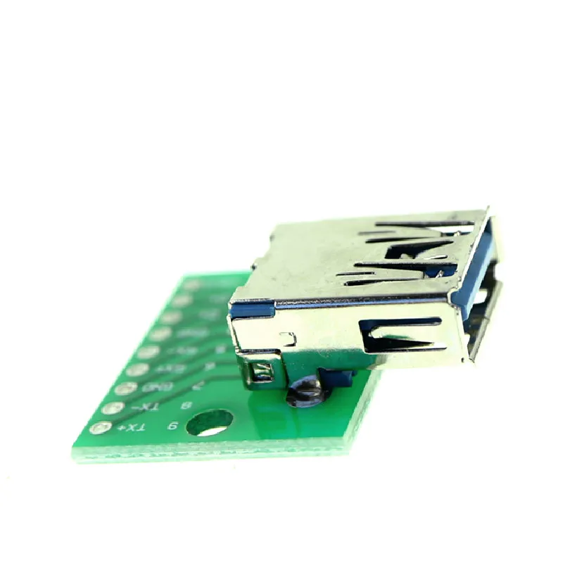 USB 3.0 母头座转DIP模块 扁平 转直插 转接板母座 转换板 2 (4)