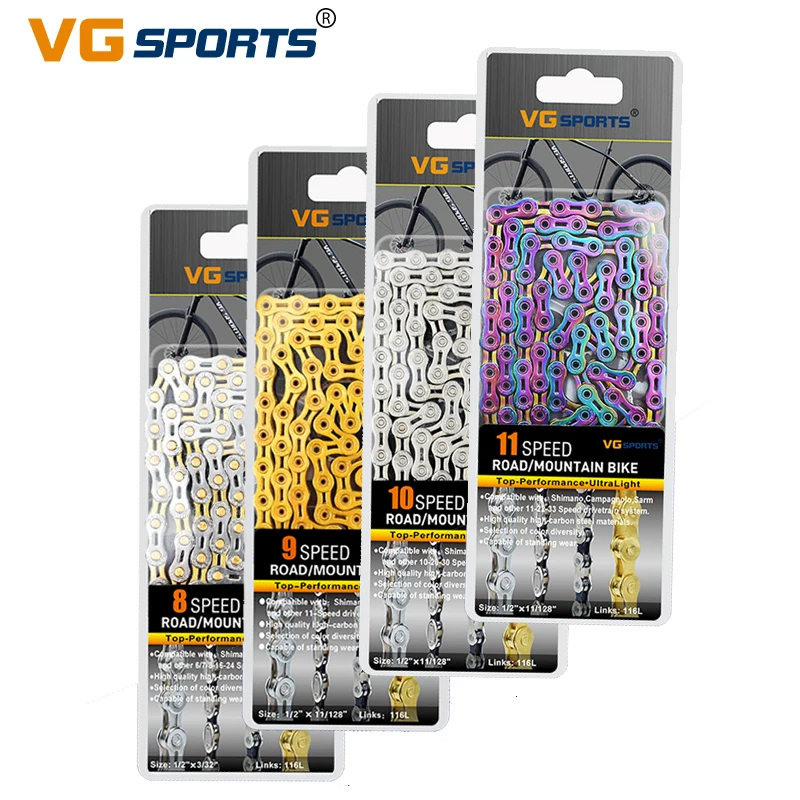 VG Sports Bicycle Chain 8 9 wholesale 10 11 Ultralight Outlet sale feature Chains H Bike Speed