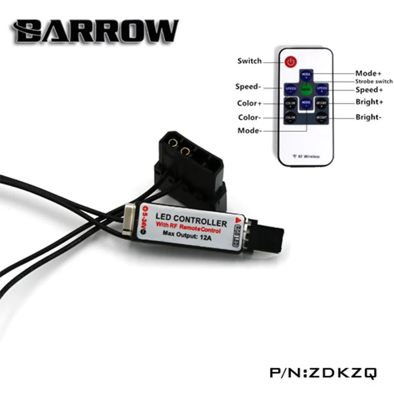 

Barrow SDKZQ/ZDKZQ LRC 1.0 12v 4pin RGB Lighting Control Manual Type / Remote Type Controller