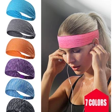 Sports Hairband Women Gym Workout Sweatband Soft Yoga Headband Running Fitness Elastic high quality soft comfortable