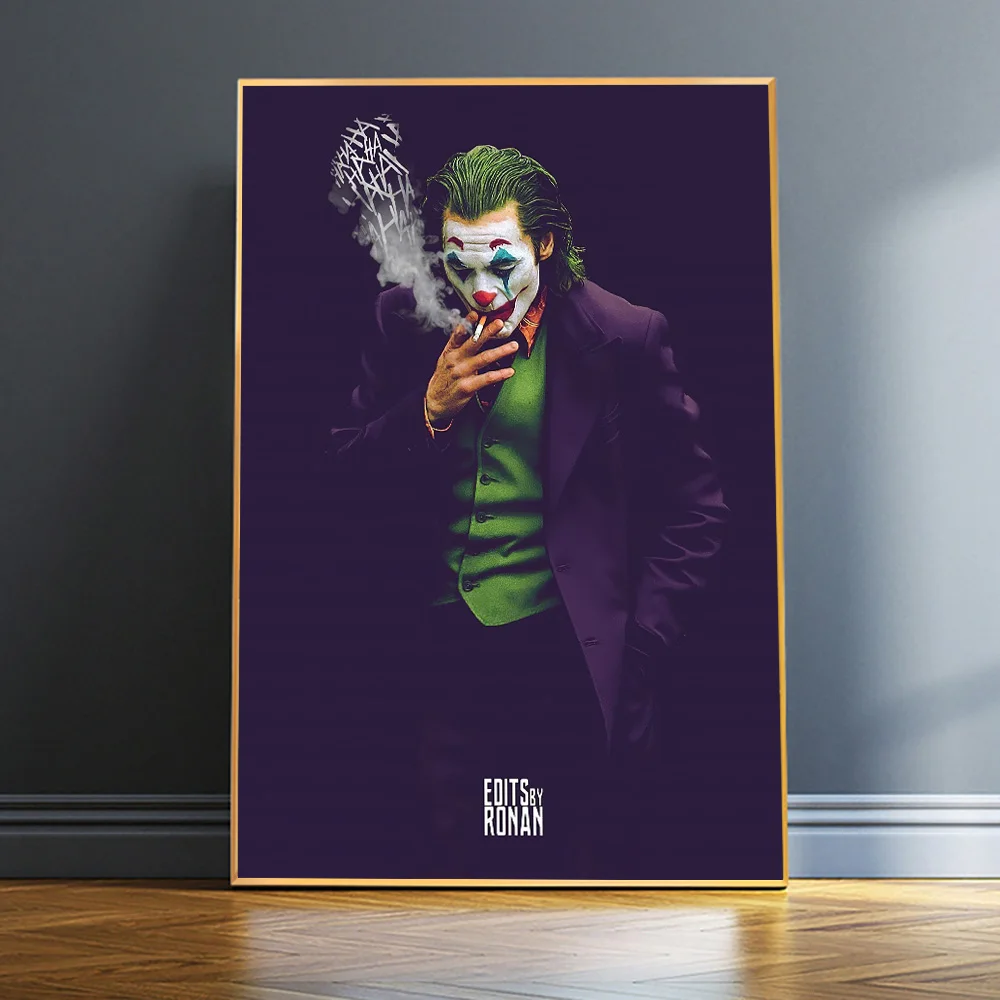 Плакаты и принты Joker Moive портрет Джокера искусство Джокер холст художественные