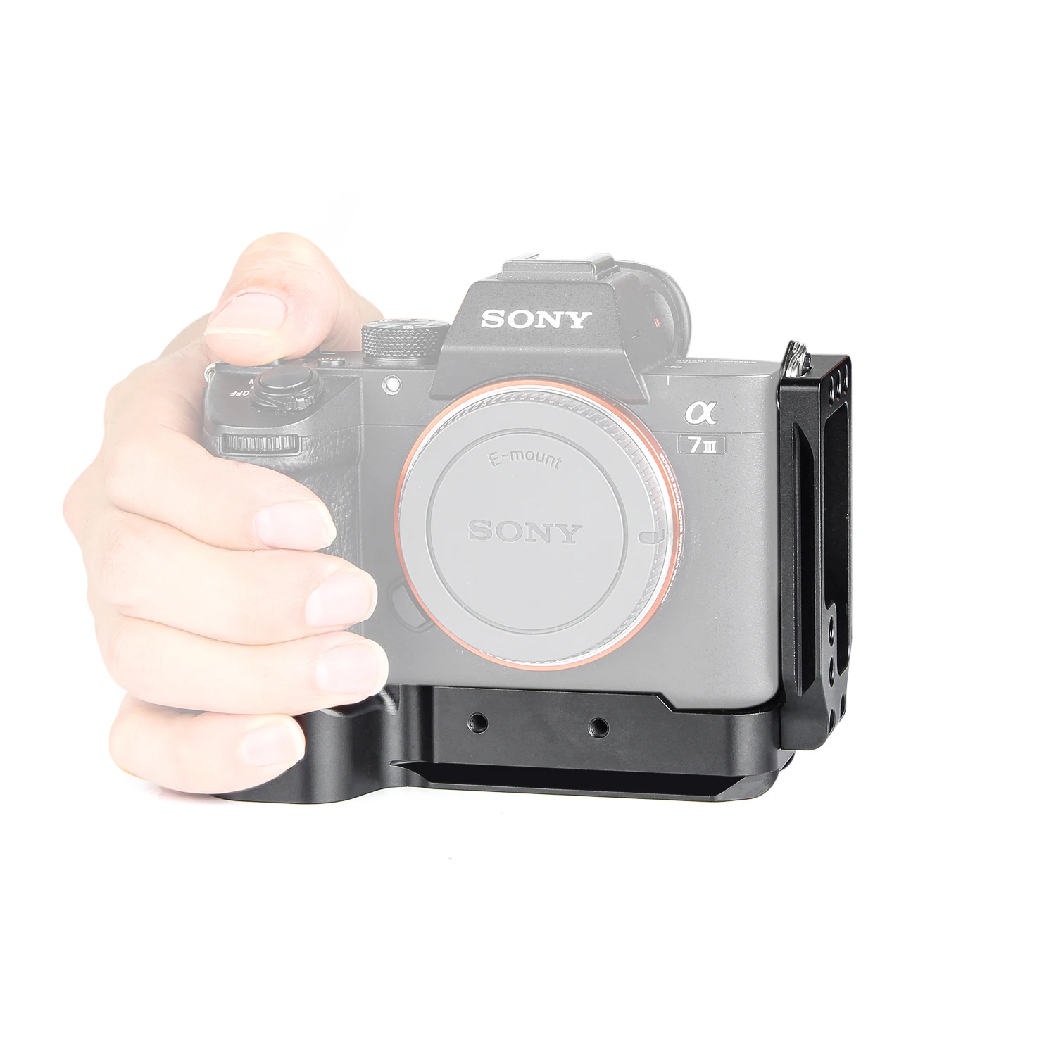 L кронштейн держатель для sony A73 A7III A7M3 A7RIII A9 Quick Release Baseplate