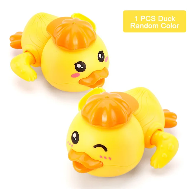 1 PCS Cartoon Bath Toys Animal Tortoise Crab Classic Baby Water Toy Infant Swim Turtle Wound-Up Chain Clockwork Toy for Children 7