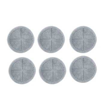 

6pcs Replacement Washable Mopping Pads Mop Cloth for Dyson Vacuum Cleaner 18.6CM Cleaning rag Spare Parts