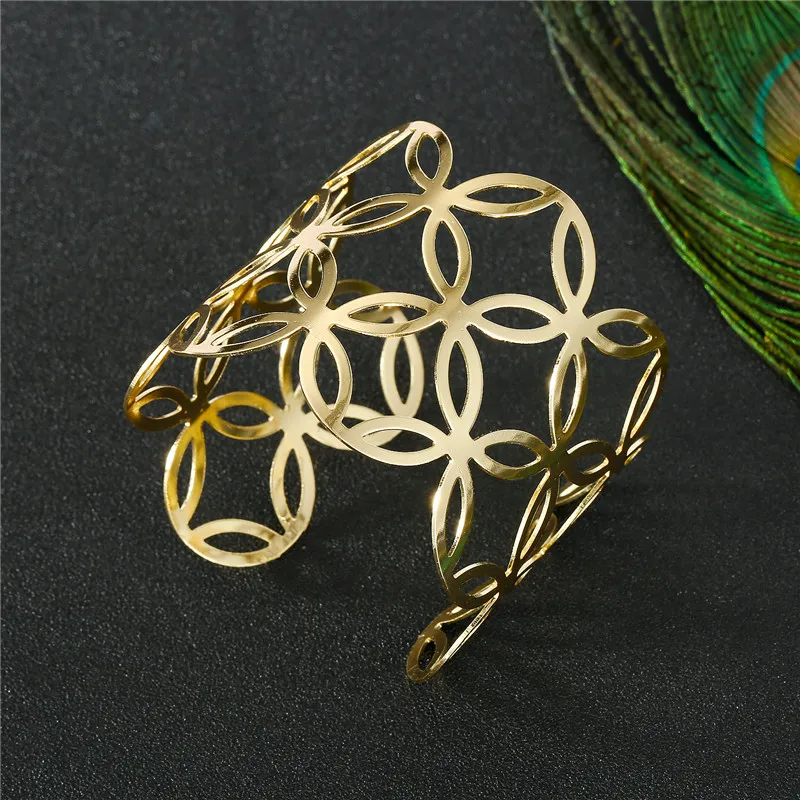 xiaoxiaoland Plated Metal Hollow Multilayer Wire Mesh Bangles Geometric Round Cuff Bangle Bracelet Jewelry xiaoxiaoland Plated Metal Hollow Multilayer Wire Mesh Bangles Geometric Round Cuff Bangle Bracelet Jewelry