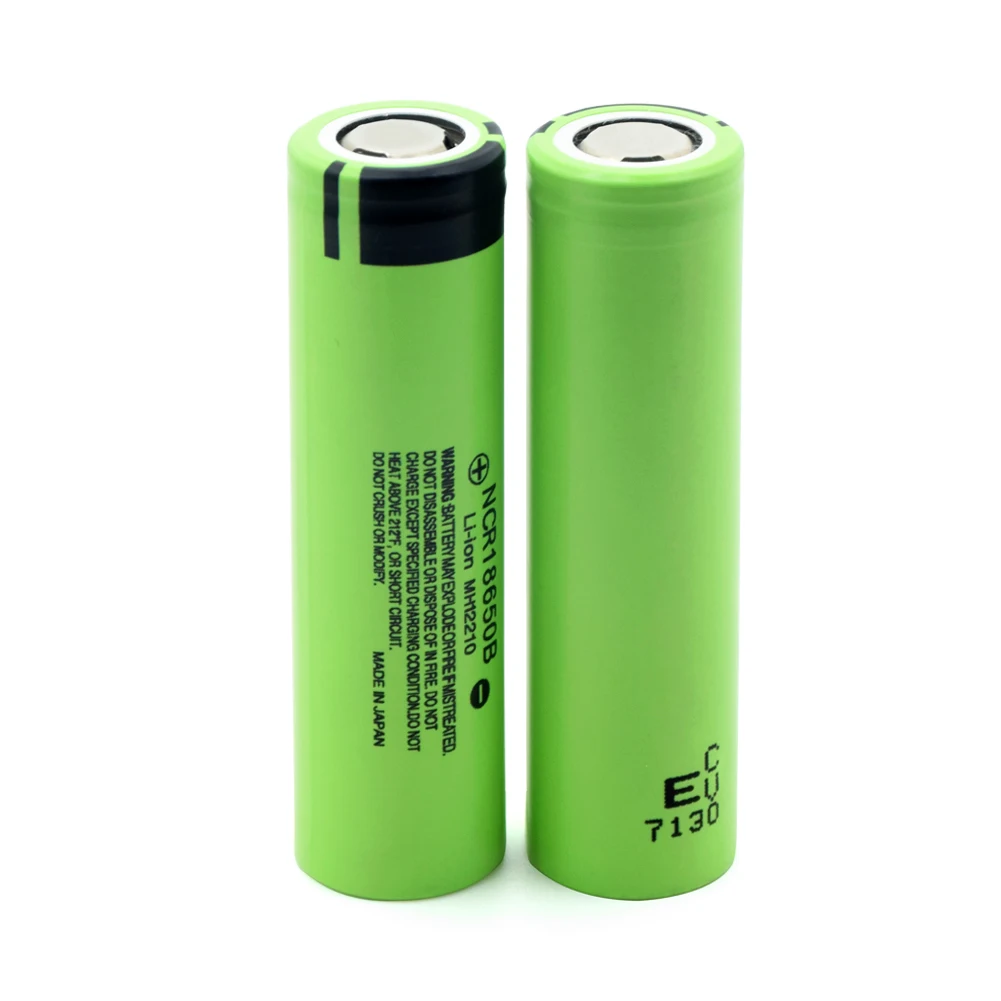 2 pcs Panasonic 18650 аккумулятор 3400mah 3,7 v литий-ионная аккумуляторная батарея 3400MAh ncr bateria 18650B cellfor лазерная ручка светодиодный светильник-вспышка - Цвет: 2 pcs