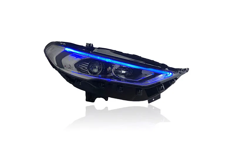 Start car blue light Автомобильный Стайлинг Головной фонарь для Ford Mondeo фары для Fusion фары динамического рулевого управления DRL H7 D2H Hid биксеноновый луч - Цвет: Start car blue light