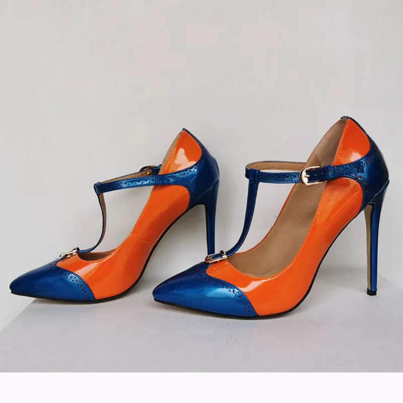 orange party shoes