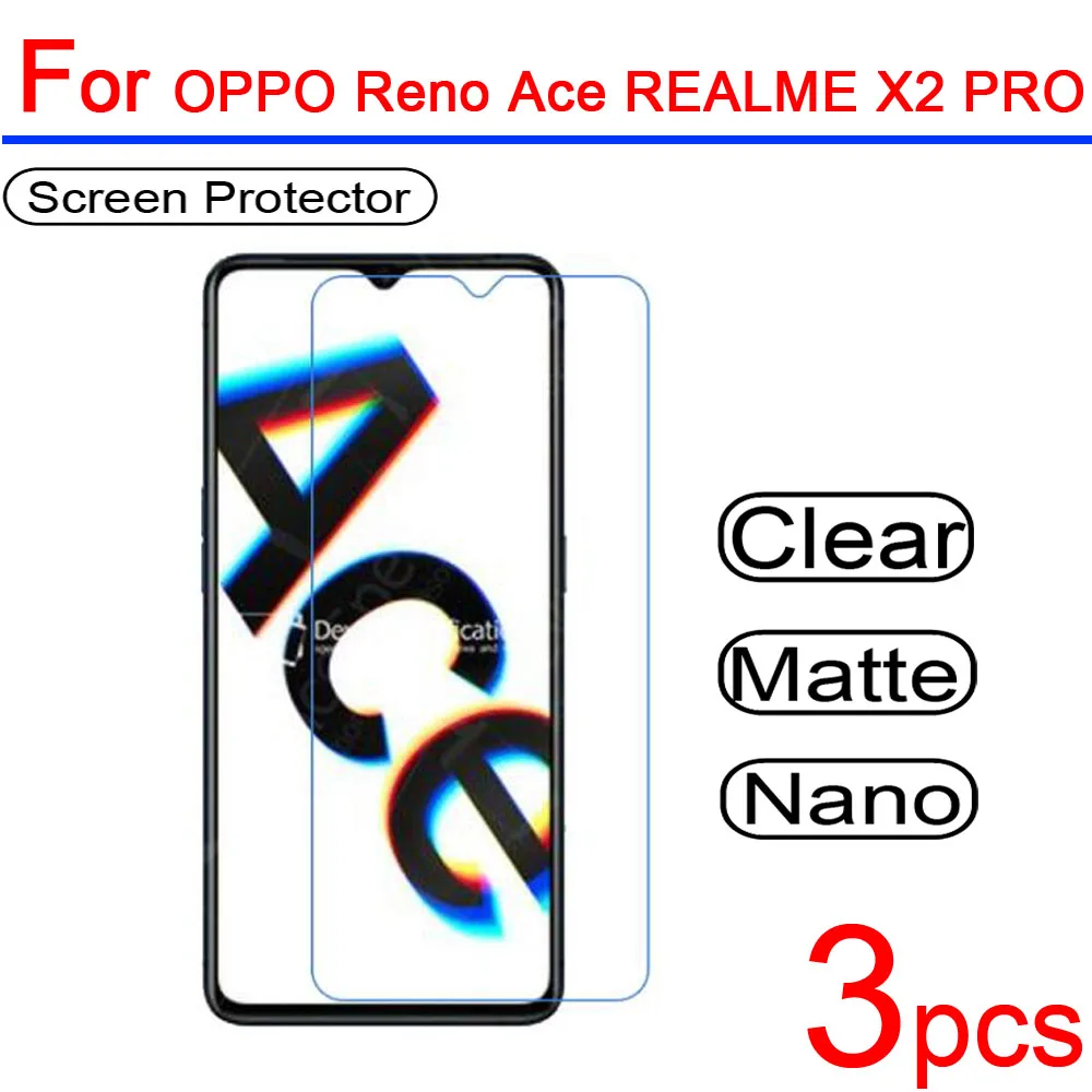 3 шт ультра чистый мягкий для REALME X2 PRO ЖК-экран Защитная крышка OPPO Reno Ace