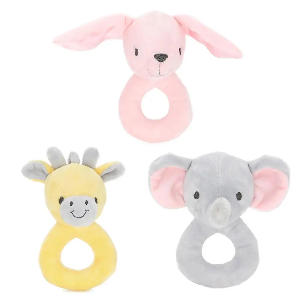 Lovely Creative Animal Baby Hand Bells Newborn 0-36 Months Educational Funny Toys