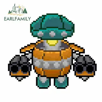 

EARLFAMILY 13cm x 11cm for Pixel Game Character Camper Car Stickers Vinyl Material DIY Occlusion Scratch Car Styling Vinyl Decal