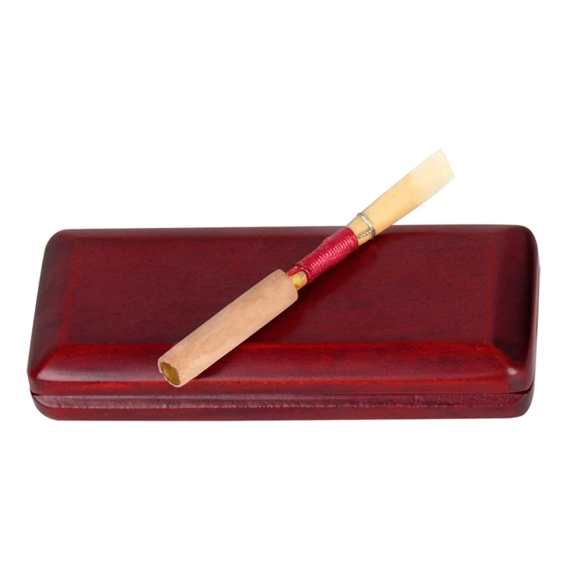 Oboe Reed Case, кленовый деревянный тростник чехол хранилище деревянное держатель коробка крышка для 2 шт oboe 9,5x3,9x1,9 см(не включает трости