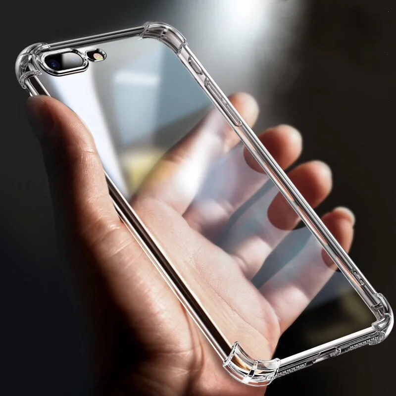 

Clear Shockproof Case For iphone 7 8 6 S 6S Plus X XR 10 XS Max iphoneX iphone 6Plus 6SPlus 7Plus 8Plus Soft Luxury Phone Cover