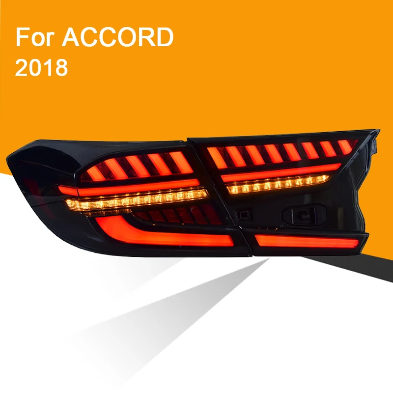 1 пара светодиодный задний фонарь светильник в сборе для Honda Accord 2018 2019 с обратным