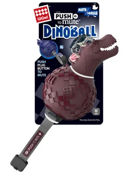 

Toys for dogs GIGWI GiGwi Dinoball T-Rex with switchable squeaky brown 13 cm