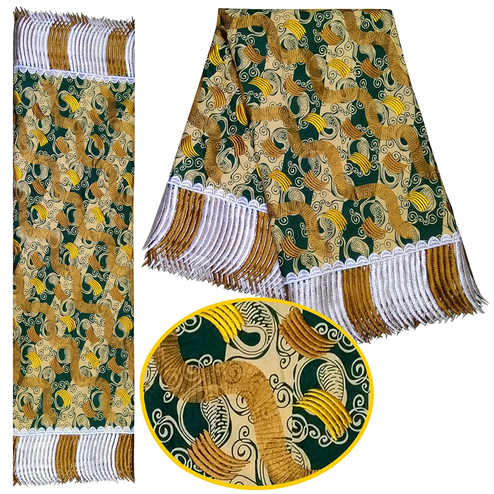 Высокое качество голландский воск Анкара восковая печать ткань африканский батик вышивка кружево африканская ткань