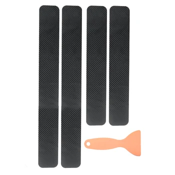 

4pcs Universal Set Car 3D Carbon Fiber Scuff Plate Door Sill Panel Protector Stickers For Benz Toyo-ta Au-di For-d Renault