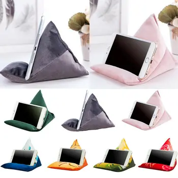 

Stand Pillow Phone Holder Lazy Velvet Portable Cushion Bean Bag for Tablet