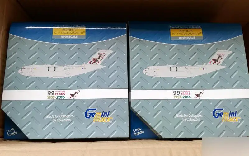 GeminiJets королевская воздушная сила BOEING C-17 GLOBEMASTER III ZZ176 1/400 литая под давлением модель самолета