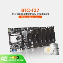 Placa-mãe de mineração com cpu e ventilador e conjunto 8 gpu slots ddr3 memória integrado vga baixo consumo de energia requintado