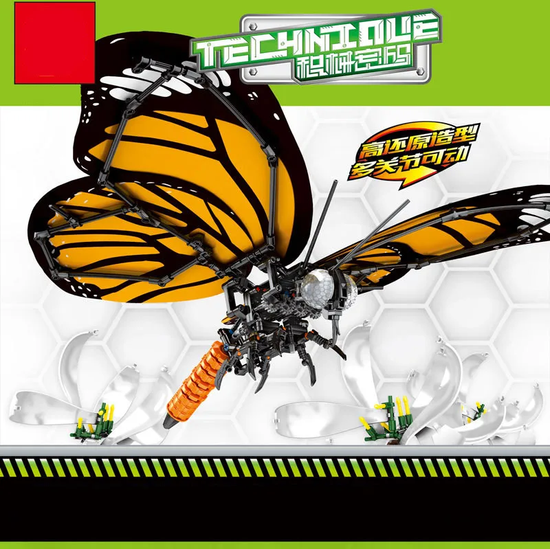 

2019 City Creator Technic Animal Insect Butterfly Red Dragonfly Model Bee Building Blocks DIY Educational Bricks Toys For Kids
