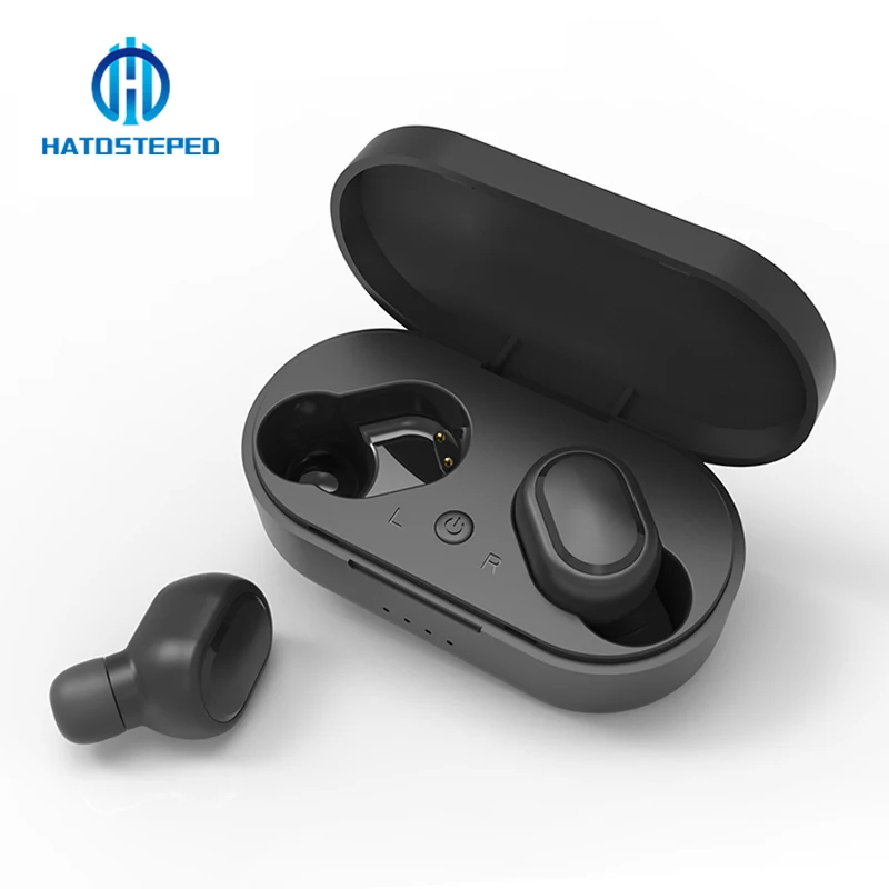 

HATOSTEPED TWS 5.0 Bluetooth 3D Stereo Earphone Wireless Earphones IPX6 Waterproof Earphones mini Headset With Charging Box
