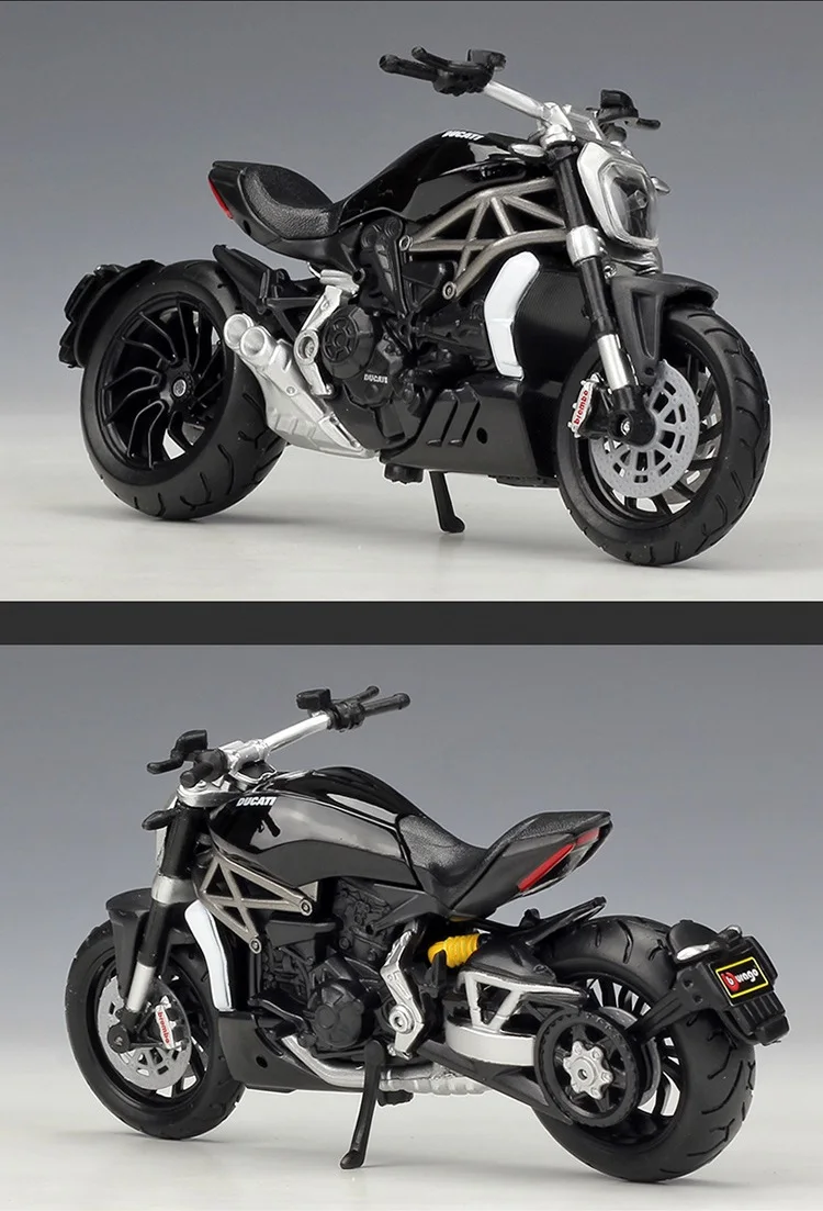 Bburago 1:18 Ducati XDiavel S черный супермотор модели велосипедов литой мотоцикл