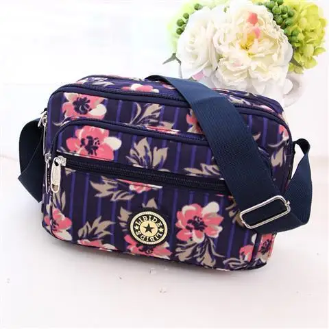 Crossbody Bag Women Shoulder Bag Women Messenger Bag Canvas Multifunction Single Shoulder Female Bag Casual Mobile Phone Bag Summer Tide Mommy Messenger Tote