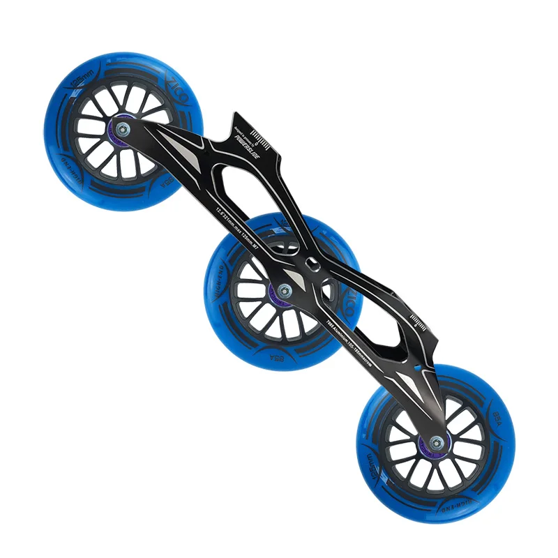 

Роликовые коньки Powerslide 3x125 мм, основа для роликовых коньков 165-195 мм, плоская рама из алюминиевого сплава 321 мм, шасси для коньков с полиуретановым колесом 85 а